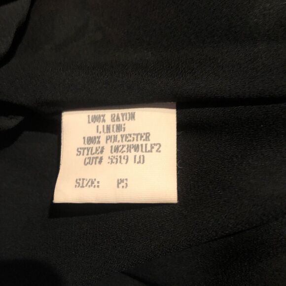 Vintage Lily Slip Dress PS Black Floral Artsy Fairy Lined Knee Length Whimsigoth - Picture 8 of 8